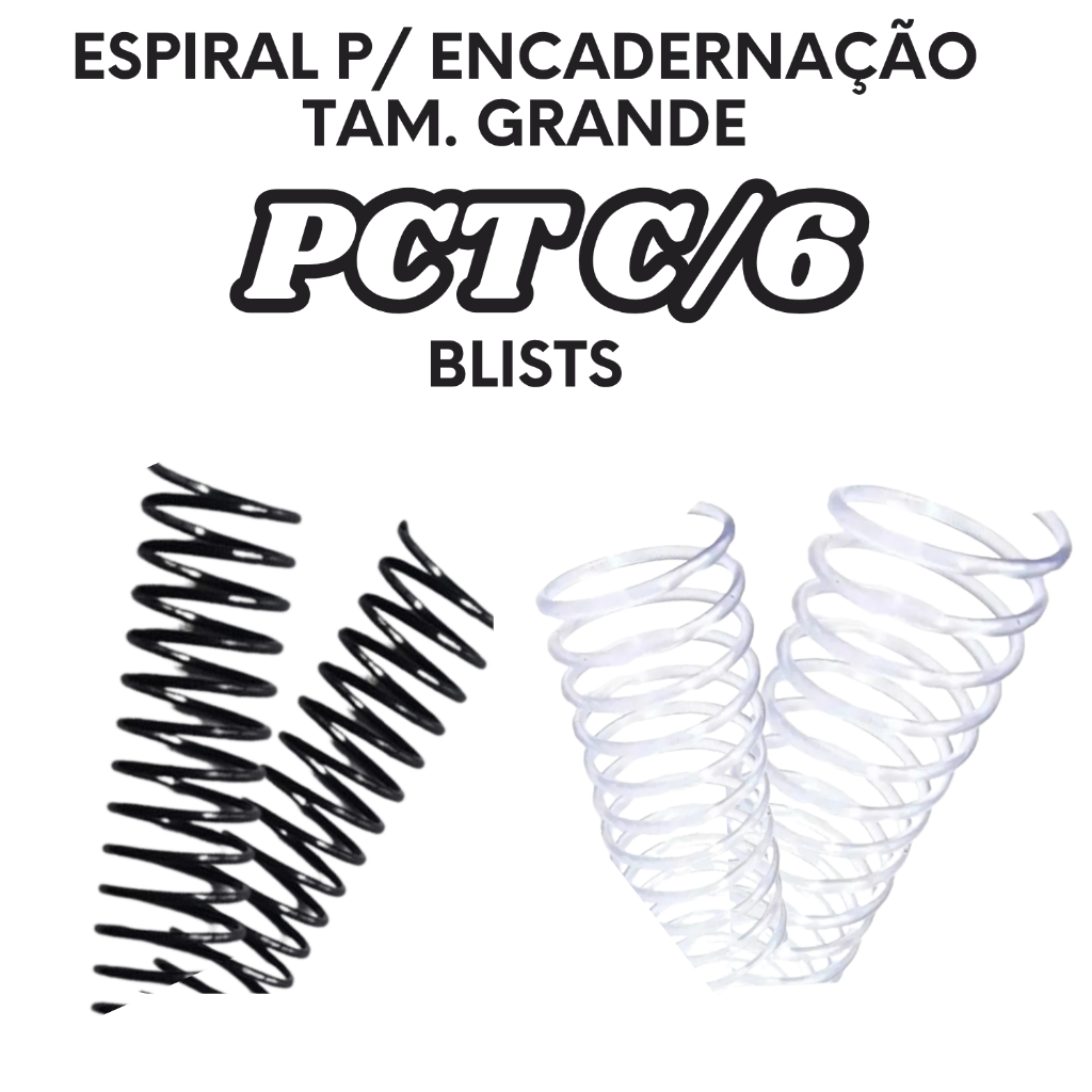 Espiral p/ Encadernação (BLISTS) do 20 mm ao 50 