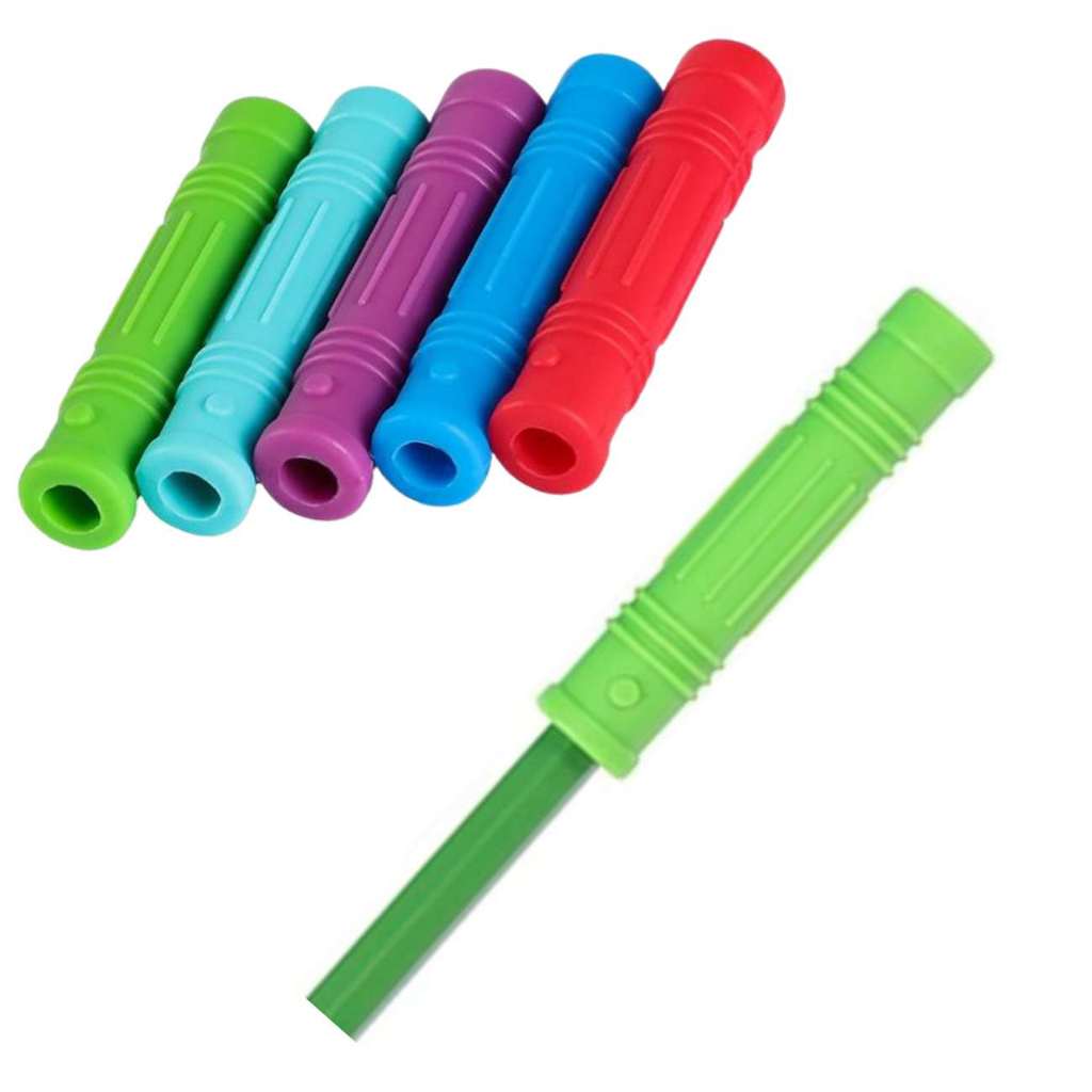 Mordedor Ponteira para Lápis Autismo Stress 3 UND