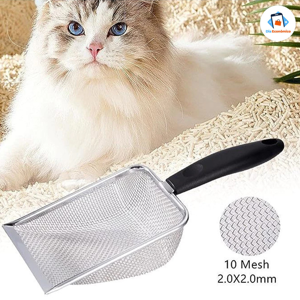 Pá para Areia de Gatos com Peneira Coletora em A�
