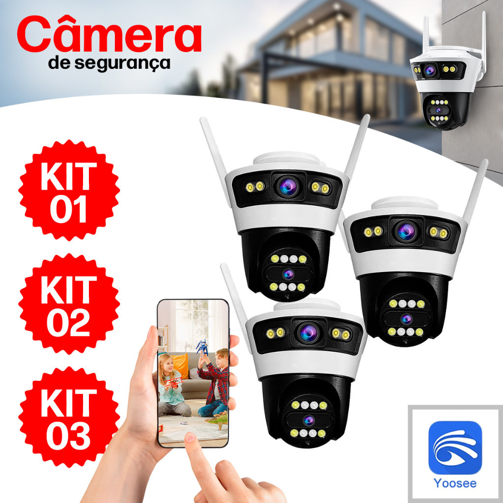 Camera Wifi Segurança App Yoosee Full HD Visão N