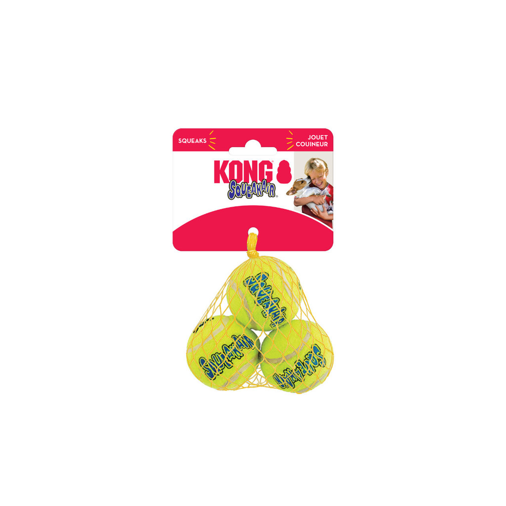 Bola de Tênis KONG SqueakAir para Cães  Kit com 