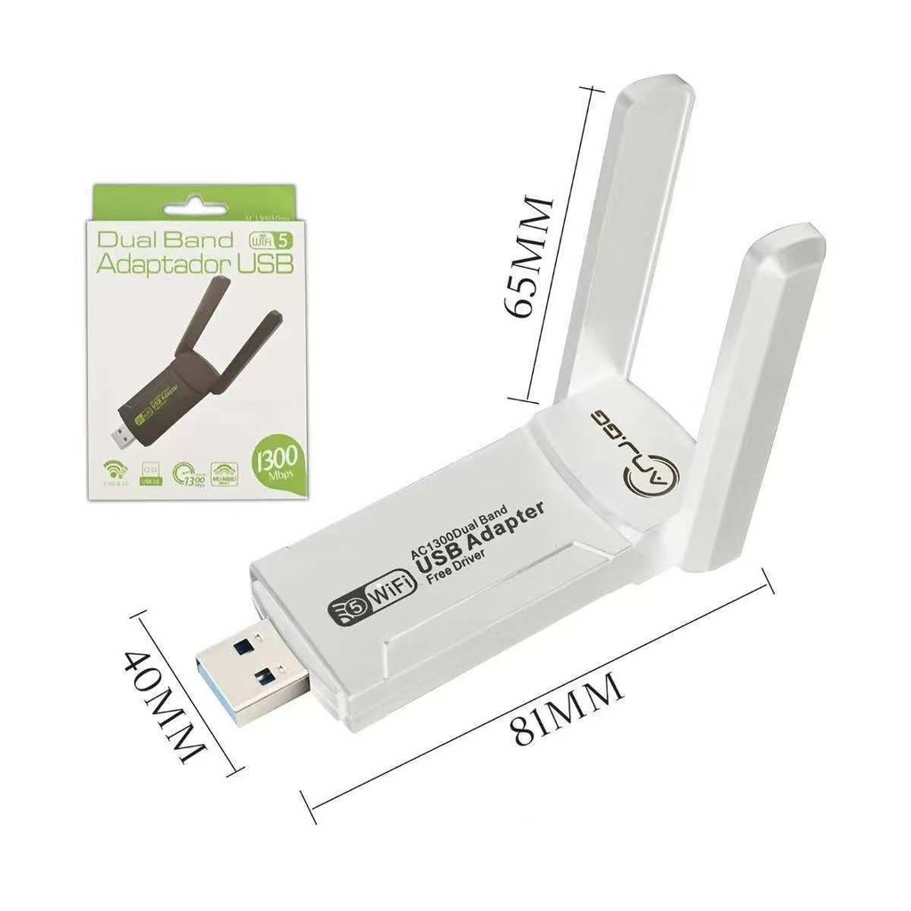 Adaptador Wi-fi Dual Band 2-4G e 5G USB 3.0 5Ghz 1