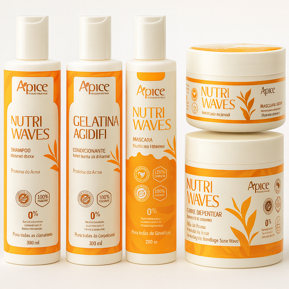 KIT Apse Onduladas Nutri Waves 5 Itens – Sha