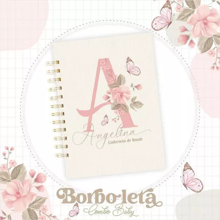 Caderneta de Saúde/Vacina Capa Dura Personalizada