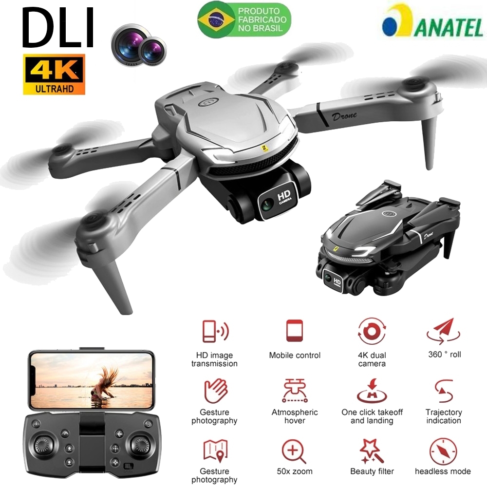 DLI Mini Drone V88 Profissional Dual Camera com Wi