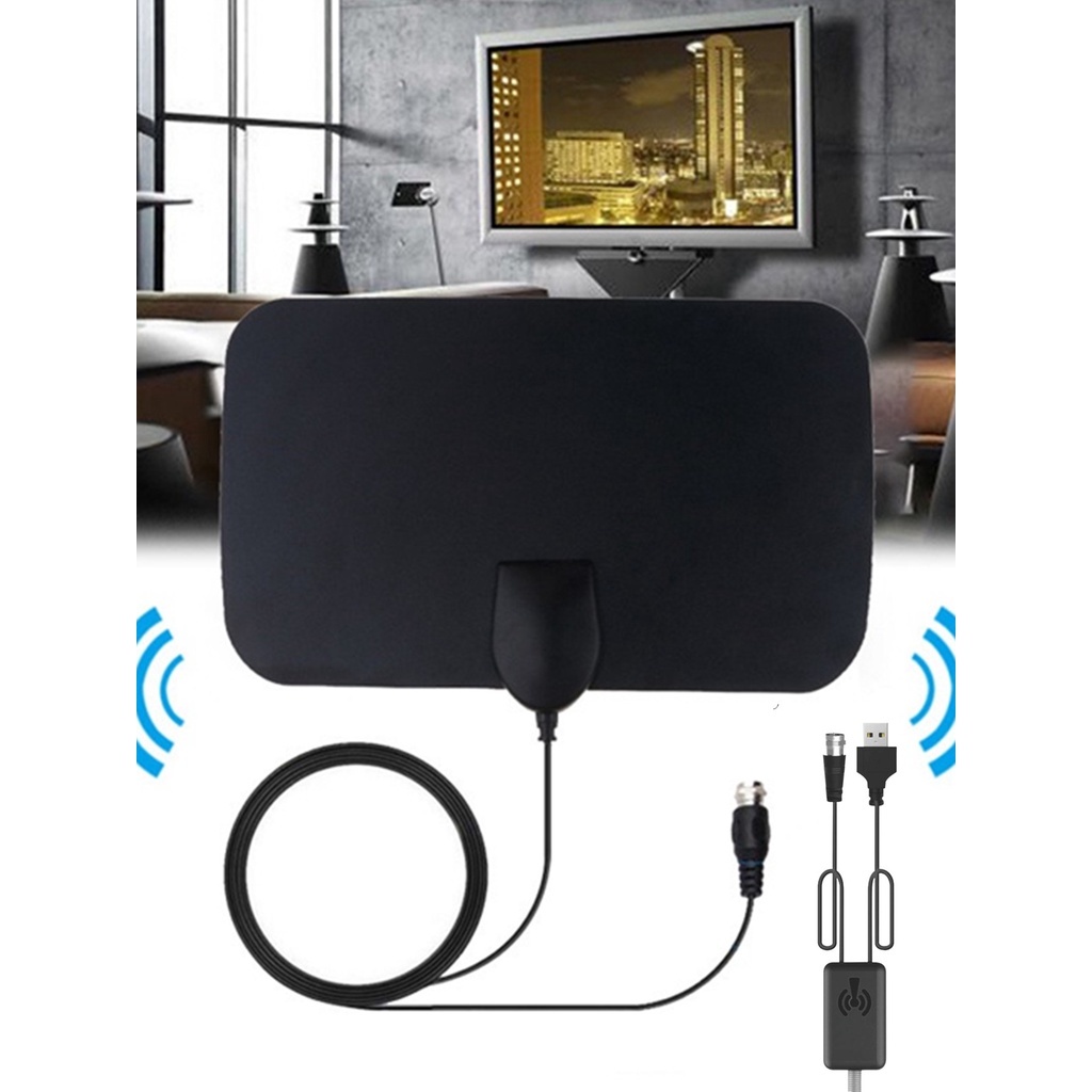 Antena De Tv Digital Com Amplificador Sinal Tv Dig