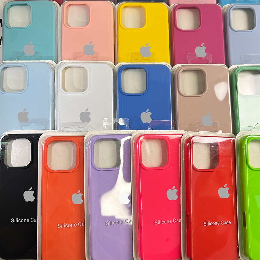 Capa protetora de silicone para iPhone 15,15 Pro, 