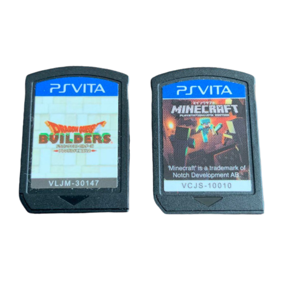 Conjunto Dragon Quest Builders E Minecraft Usado C