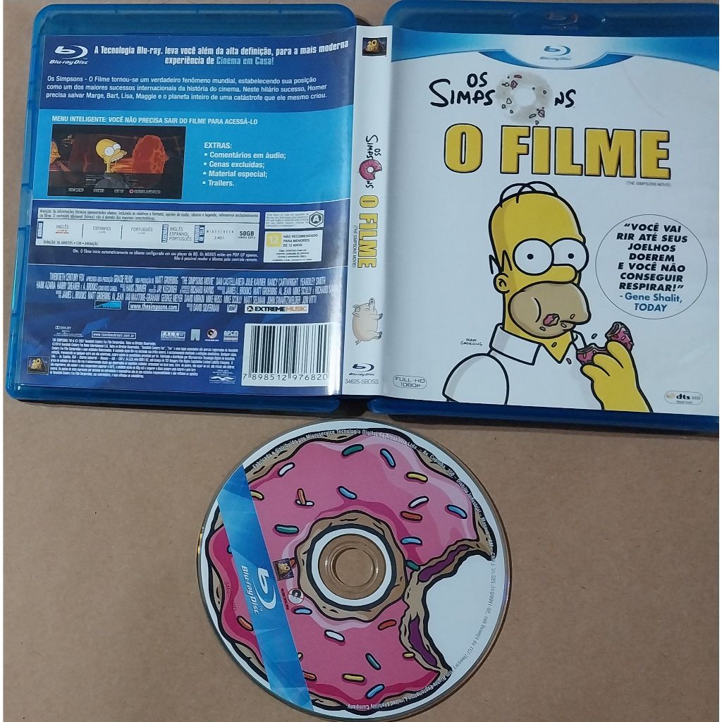 blu-ray original os simpsons – o filme