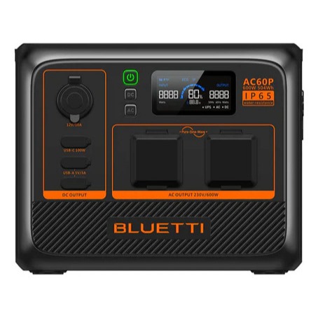 Gerador Elétrico Portátil Solar Bluetti AC60P 60