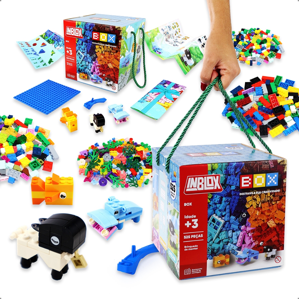 Kit Blocos de Montar Conjunto Brinquedo Colorido C