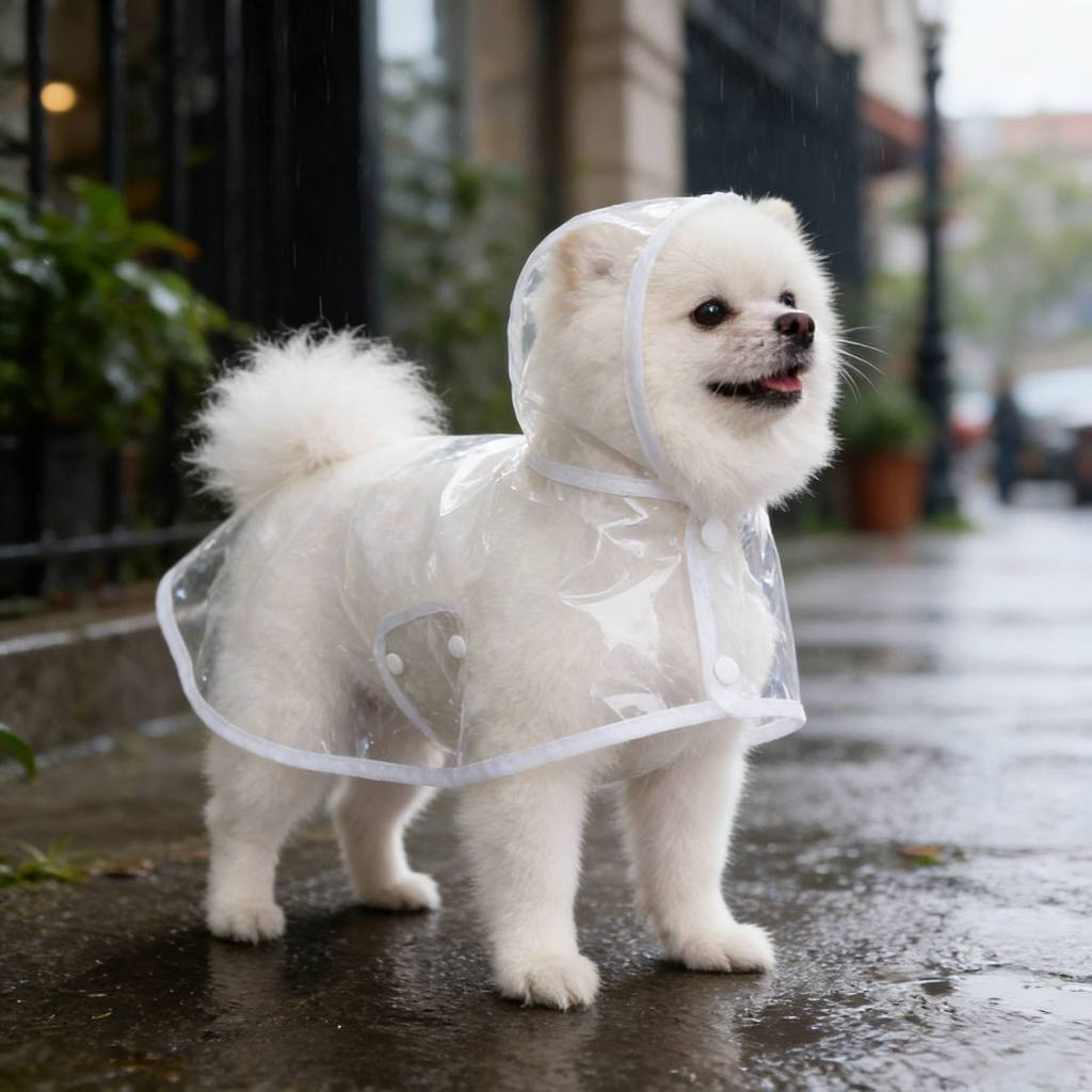 Capa de Chuva Pet Impermeável Proteção Cachorro