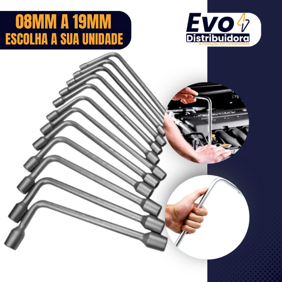 (NAO É KIT) Chave de Biela 8mm a 19mm Aço Resist