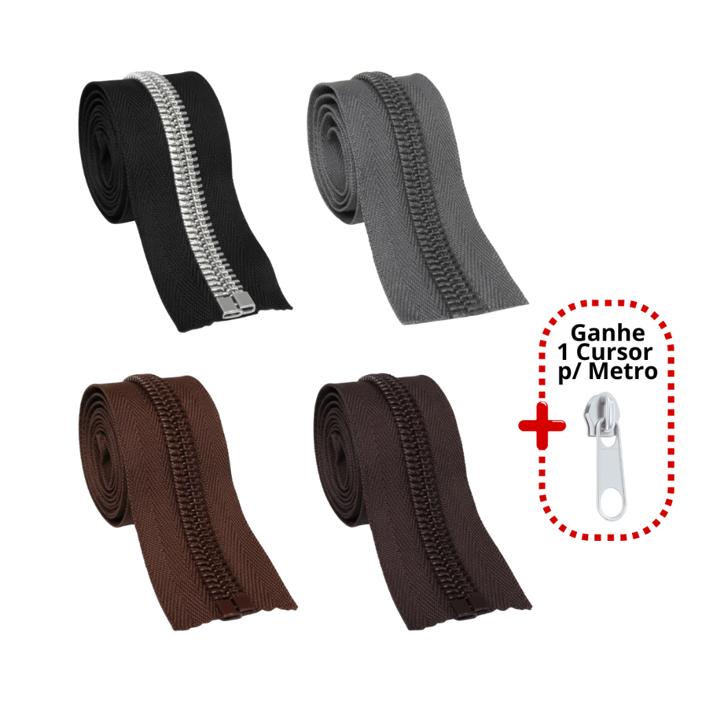 Ziper n.8 para Mala, Bolsa, Mochila, Bags, Necesse