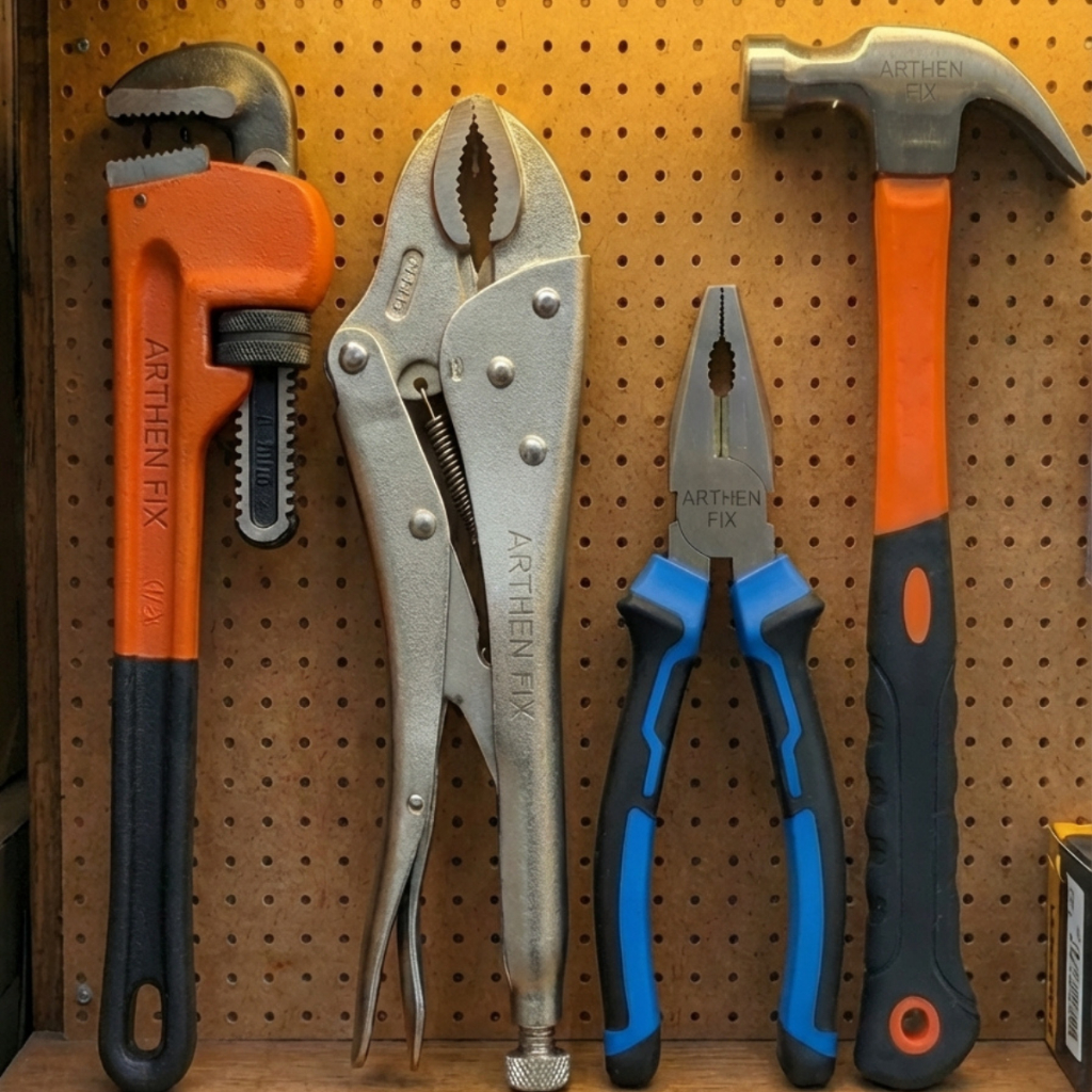 kit ferramenta chave grifo, alicate pressão, alic