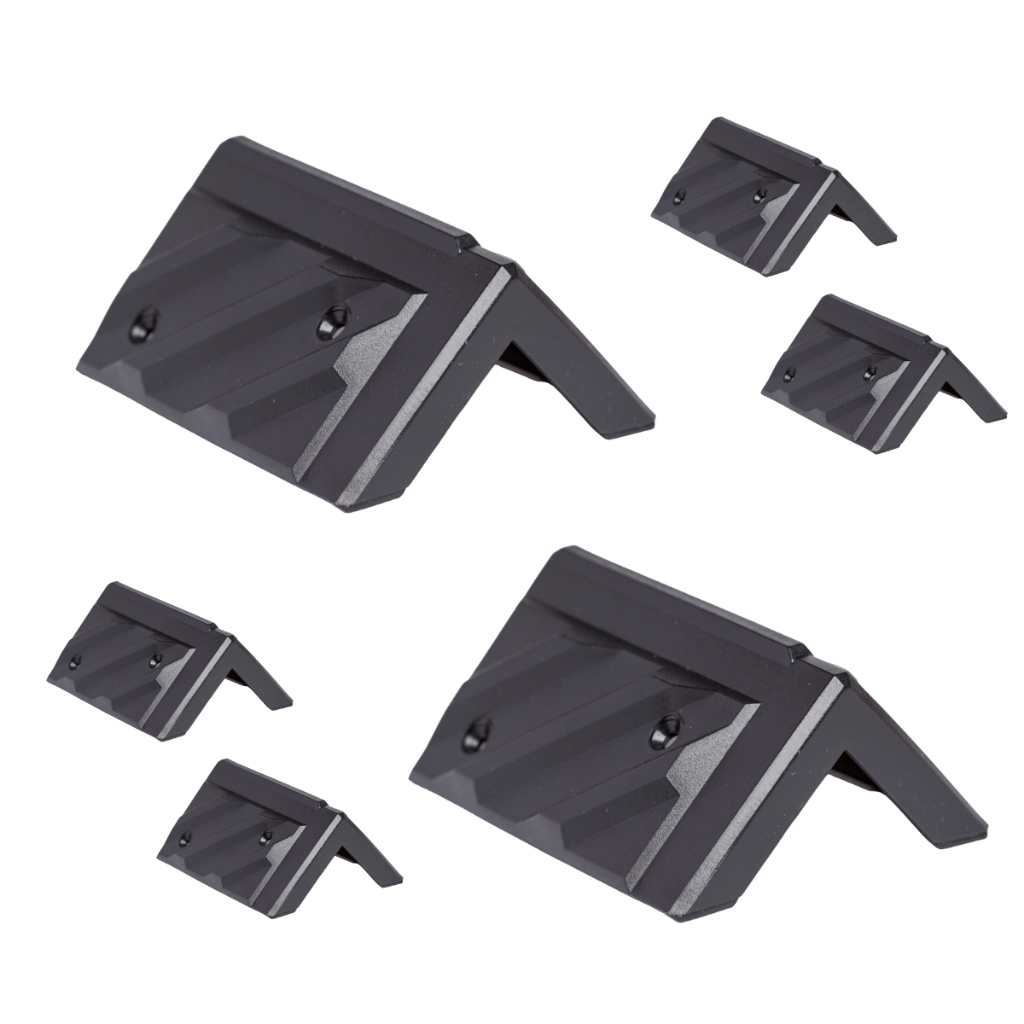 Kit 6 Canto Preto Case Bau Caixa Som Mala Moveis G