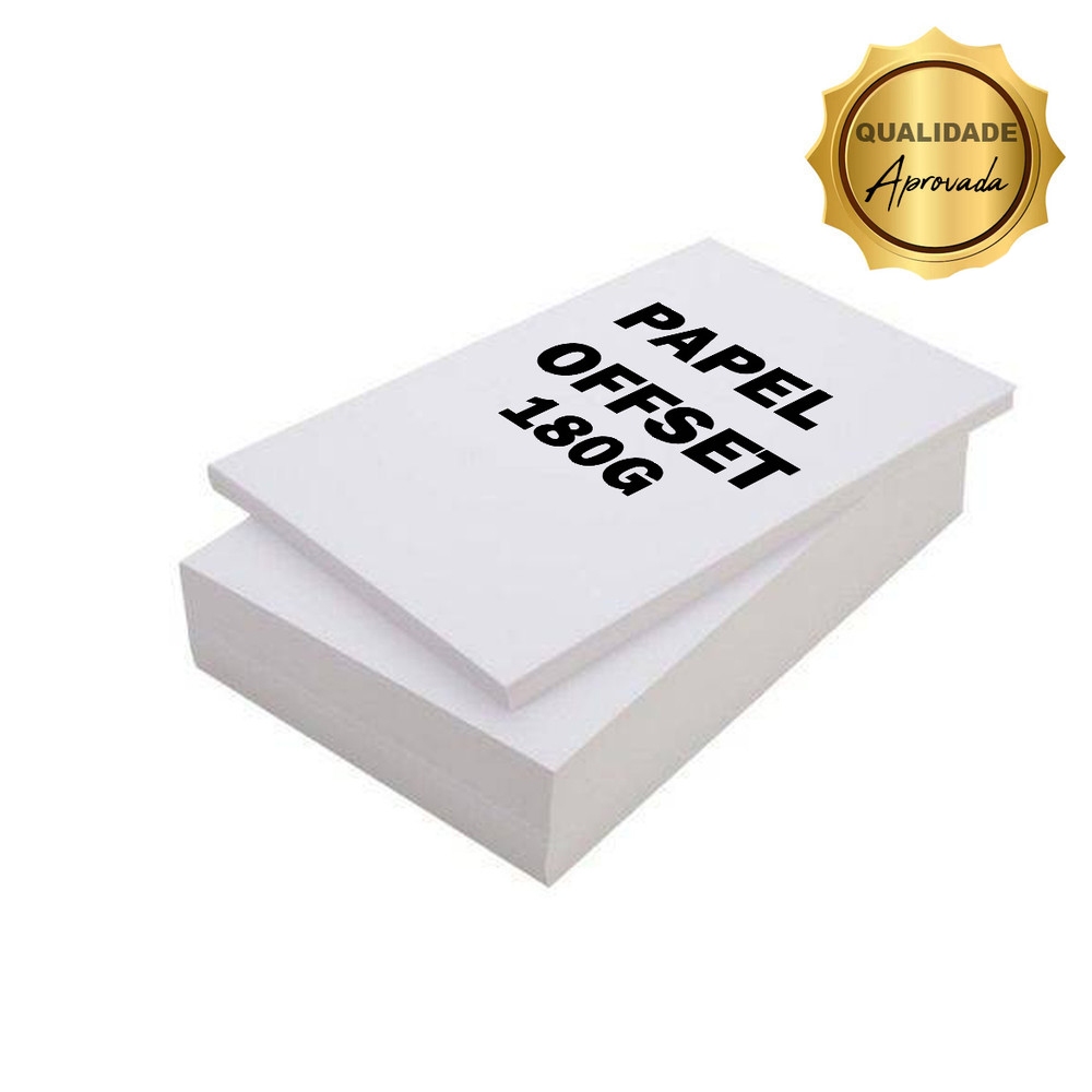 Papel Offset Sulfite 180g Branco Ótima Qualidade 