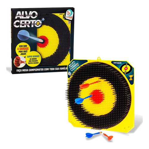 Jogo De Dardos Infantil Tiro Ao Alvo Certo Seguro 