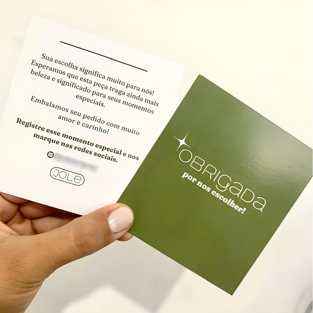 Cartão de Agradecimento – 10x9cm – Co