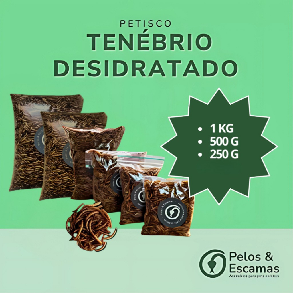 Larvas de Tenébrio Desidratado para Roedores, Pá