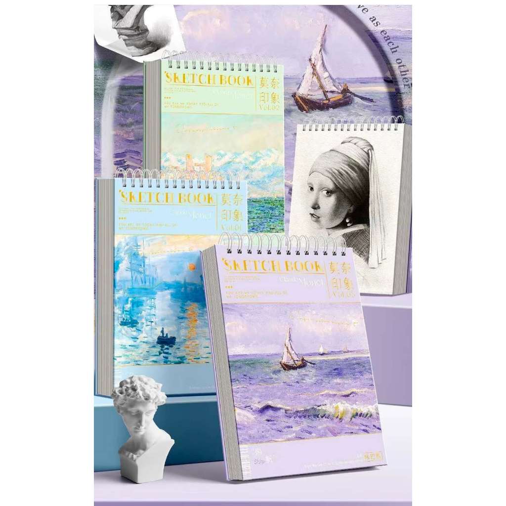 Caderno de desenho tamanho 16K espesso 60 folhas s