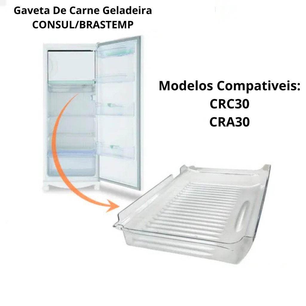 Gaveta de Carne Para Geladeira Consul Original W10