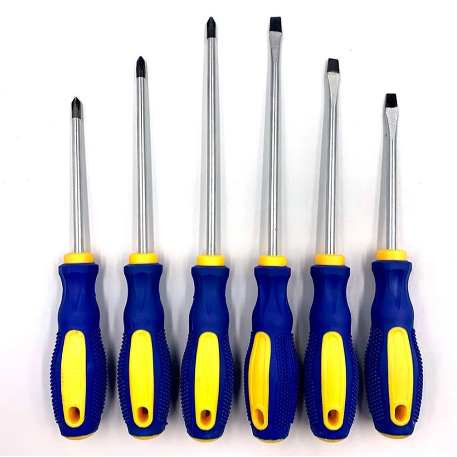 Jogo De Chaves De Fenda E Philips Com 6 Peças em 