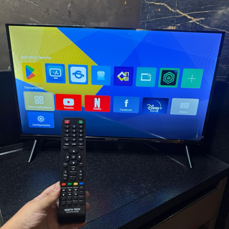 TV LED HD smart 32 polegadas XION RÁPIDA E COMPLE