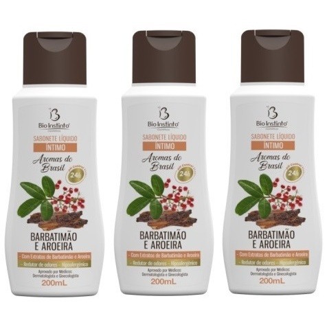 Kit 3un Sabonete Íntimo  Barbatimão e Aroeira 20