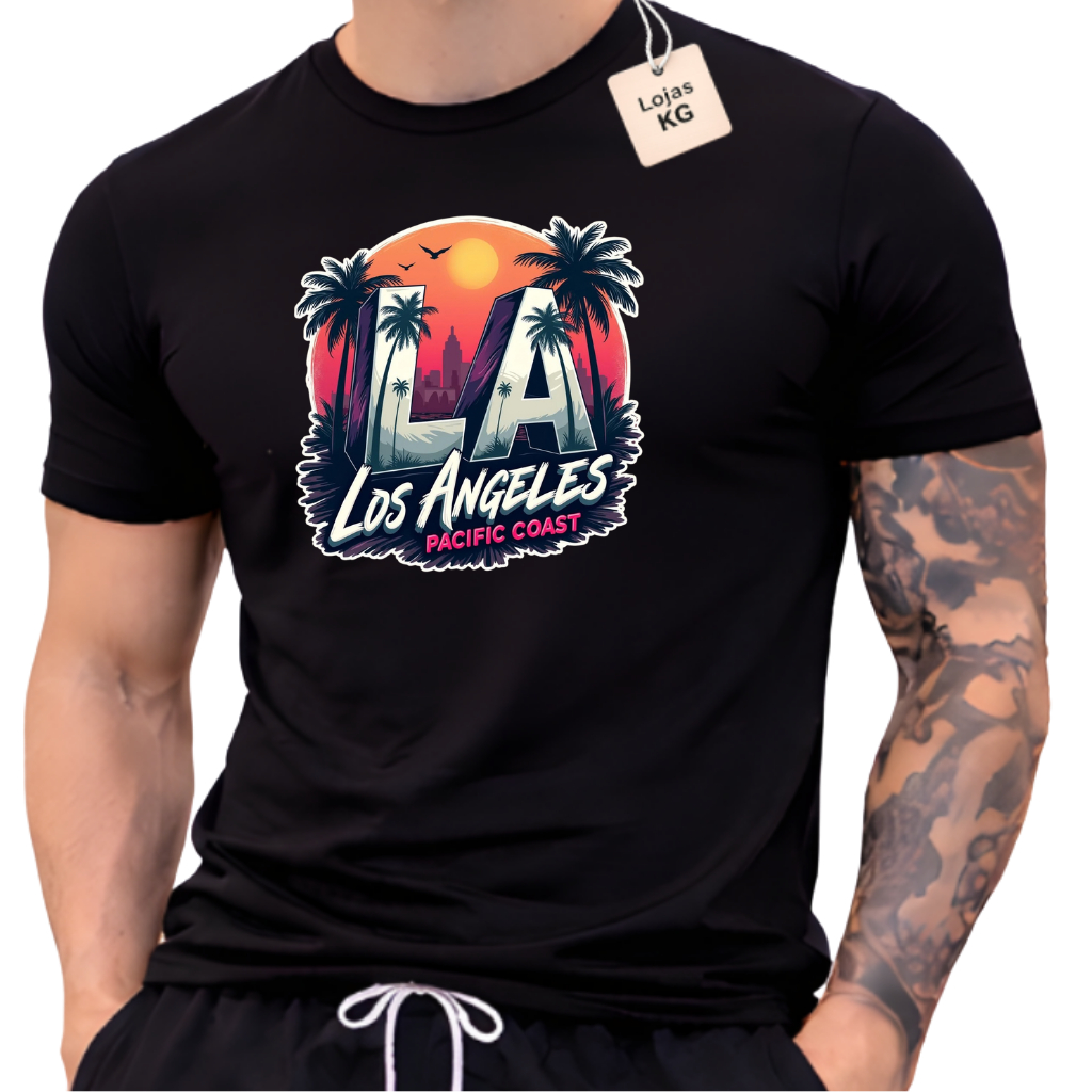 Moletom ou camiseta LA Estampa Manga Los Angeles B