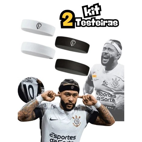 Testeira Faixa Memphis Depay Corinthians