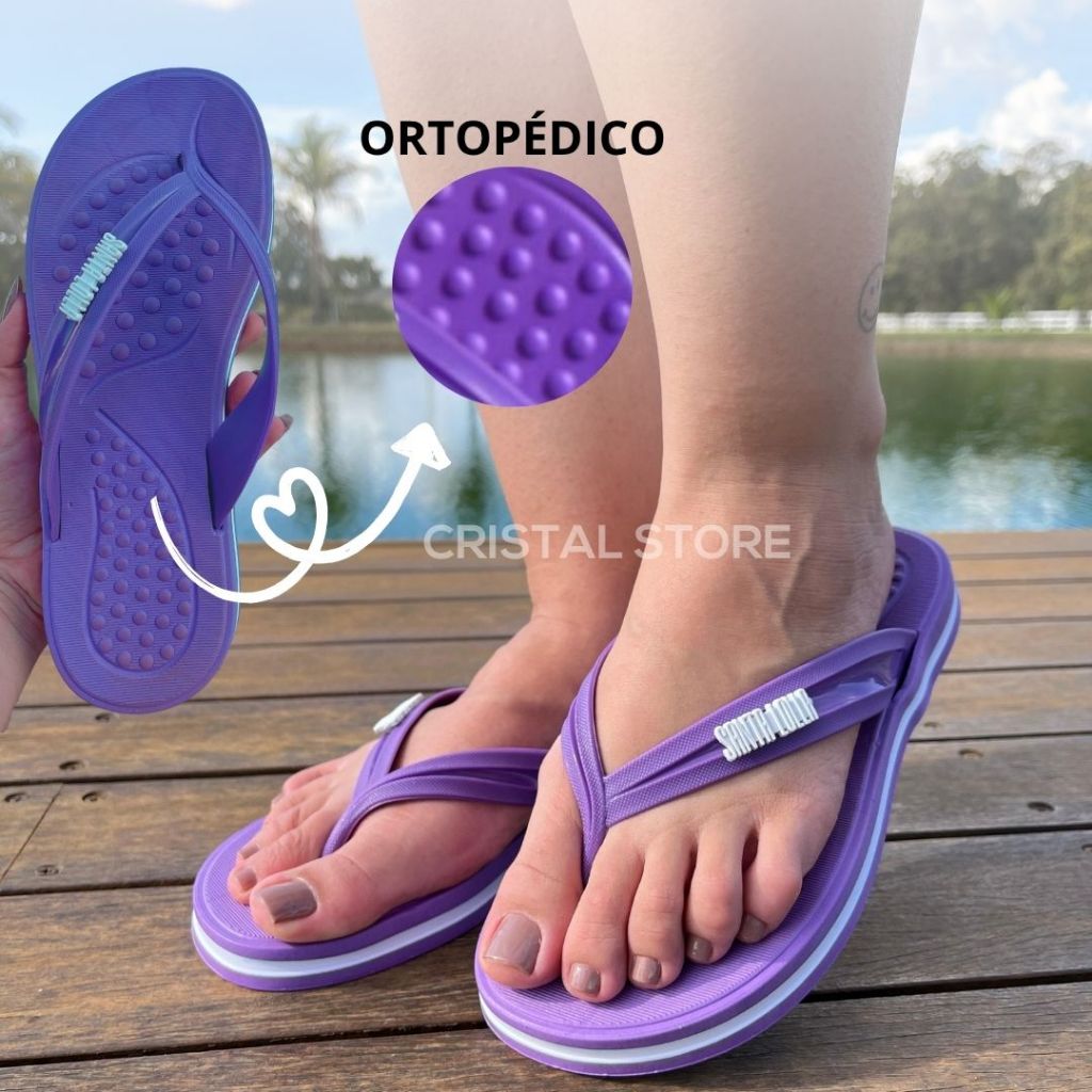 Chinelo Sandália Ortopédica Feminino  Antiaderen