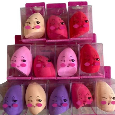 Kit 6/12 Unidades Esponjas Gota Para rosto e Maqui