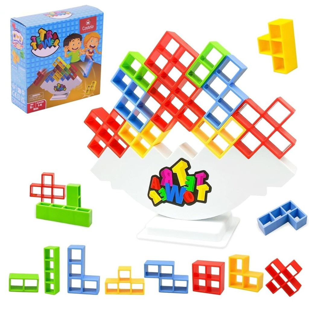 Jogo Infantil Torre Tetra Equilíbrio – Cast