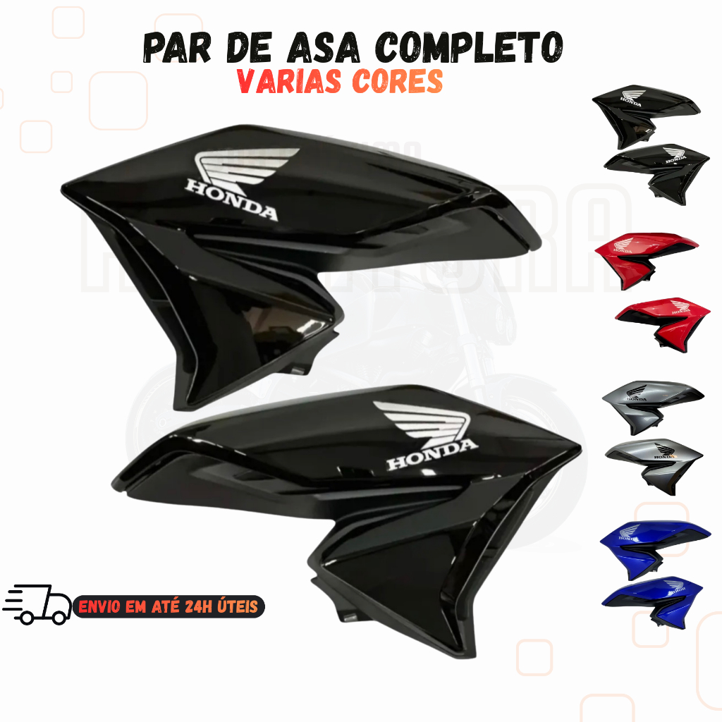 Carenagem Par de Asas Para CG Titan 160 2022 Compl