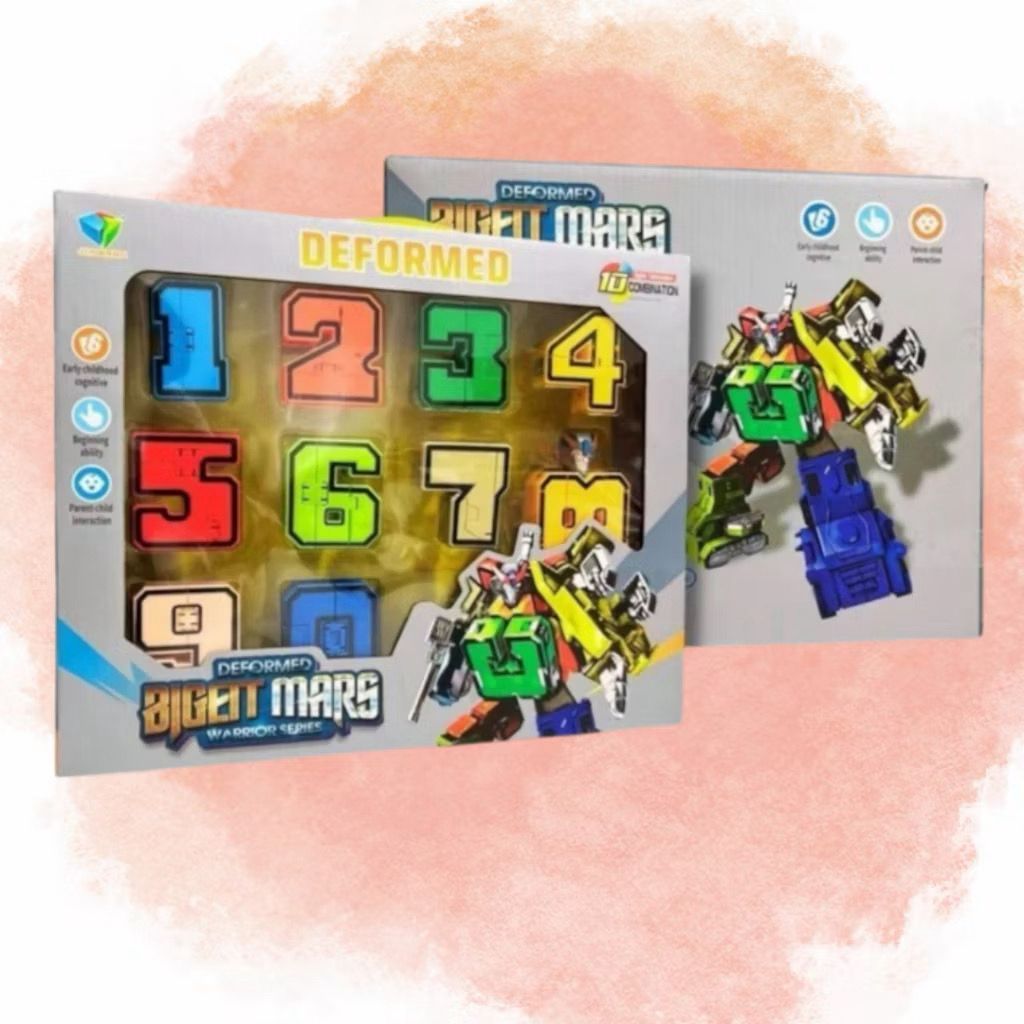 Brinquedo Robô Numérico Educativo Transformer Bi