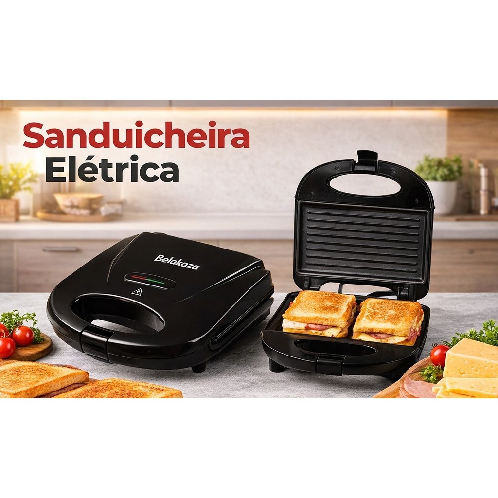 Grill Sanduicheira Elétrica BelaKaza 127V –