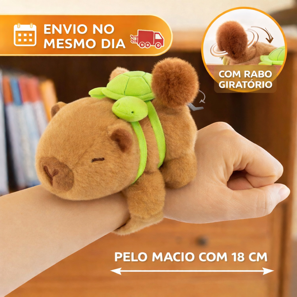 Capivara Pulseira De Agarrar Pelúcia Bonecas Pel�