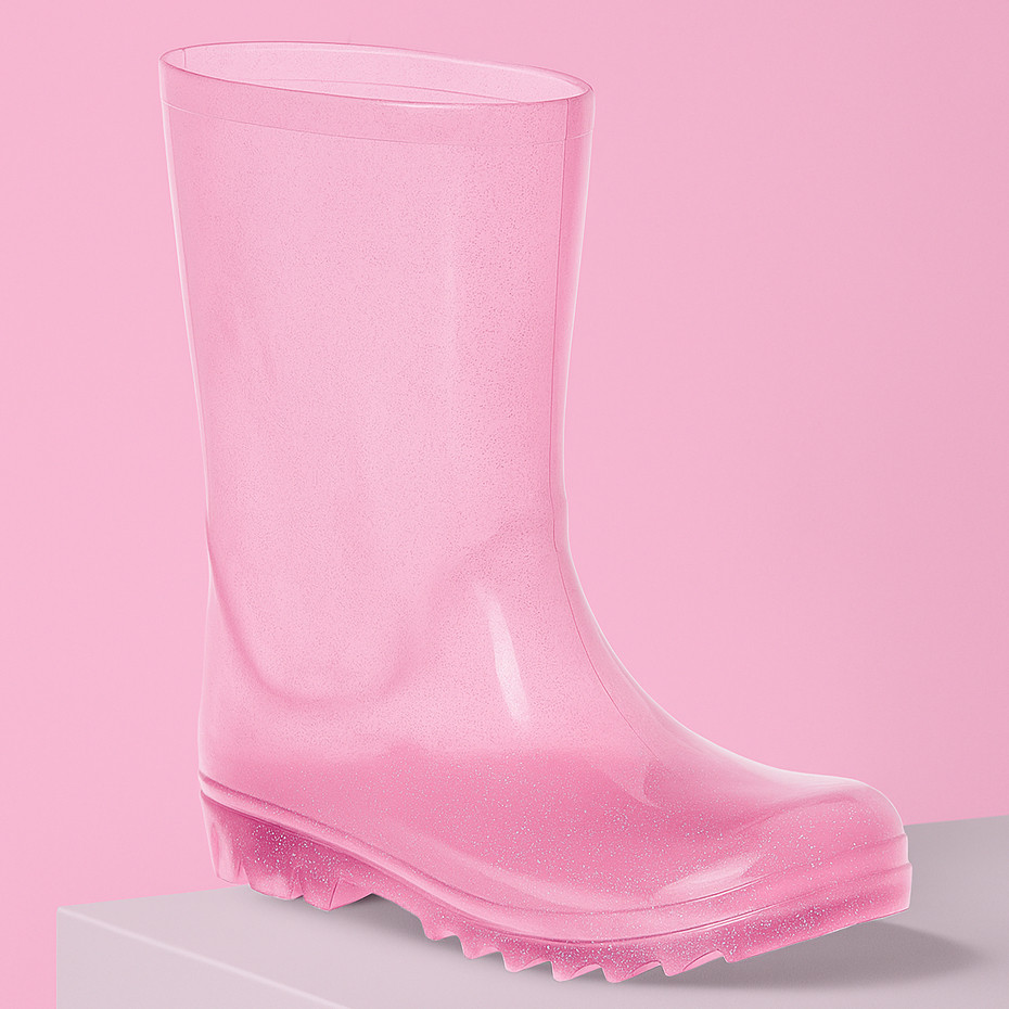 Galocha Cano Alto Feminina Transparente Com E Sem 