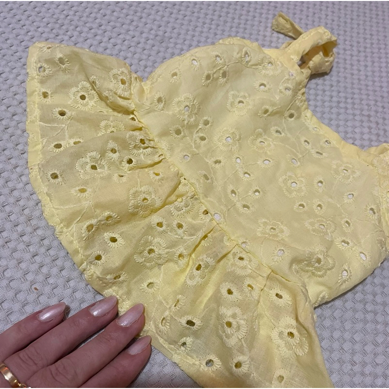 Blusa peplum em lese 100%algodao adulto e infantil