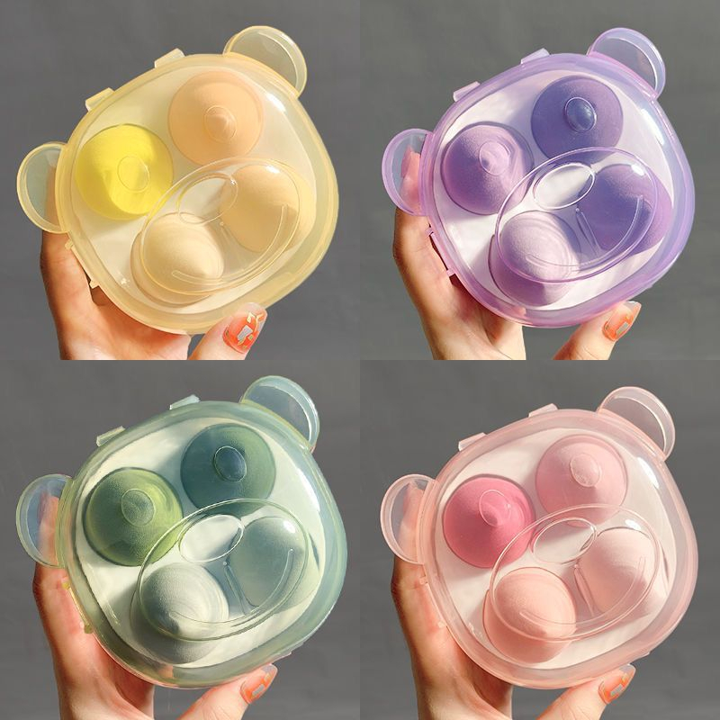 novo kit 4 Pincéis e Esponja de Maquiagem Para Ba