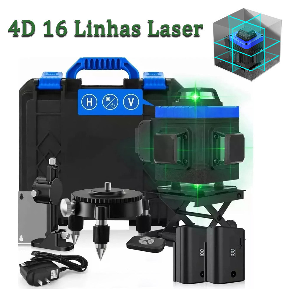 Nível A Laser 4d Alta Precisão 16 Linhas E Supor