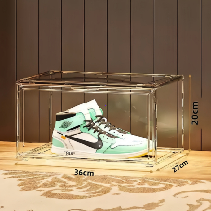 KIT 1-4 Caixa De Sapato Transparente Empilhável R