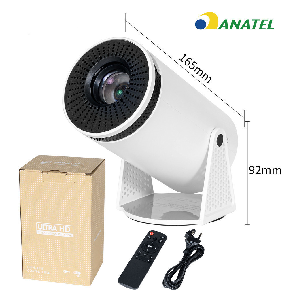 Projetor 4K HD 150 Polegadas Celular, Tv B0x, Xbox