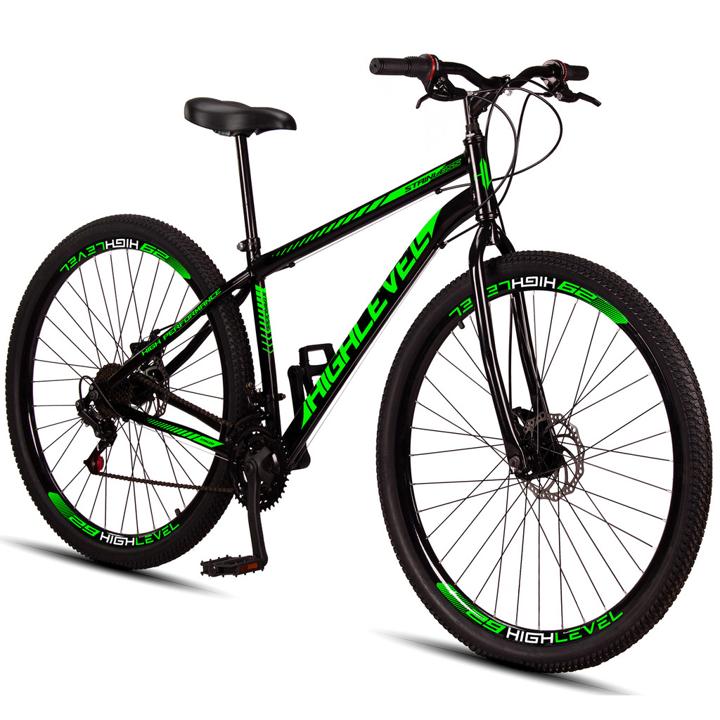 Bicicleta Aro 29 Aço Carbono Highlevel Freios A D