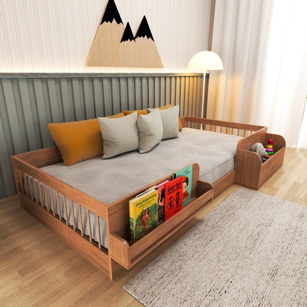 Cama Infantil Montessoriana Solteiro com Reversite