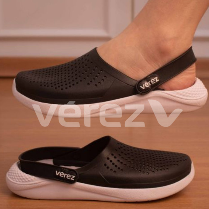 Babuche Vérez Preto Masculino e Feminino Conforto