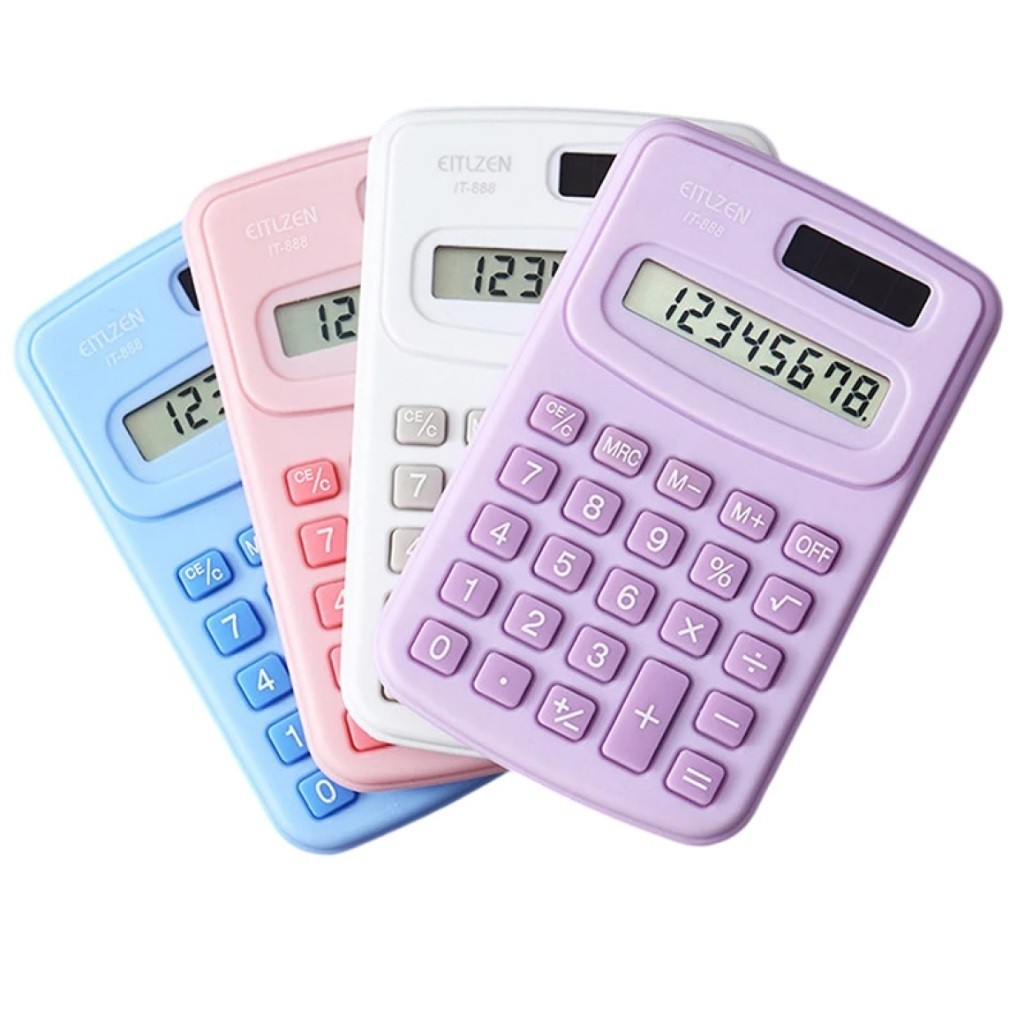 Mini Calculadora Digital de Bolso 8 Dígitos Estud