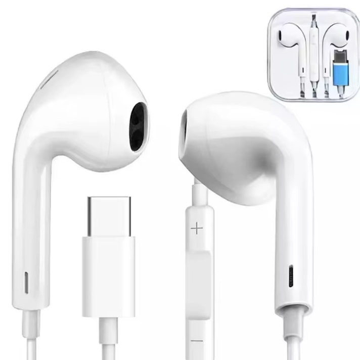 Fones De Ouvido Com Fio Para iPhone 15 16 USB-C Pl