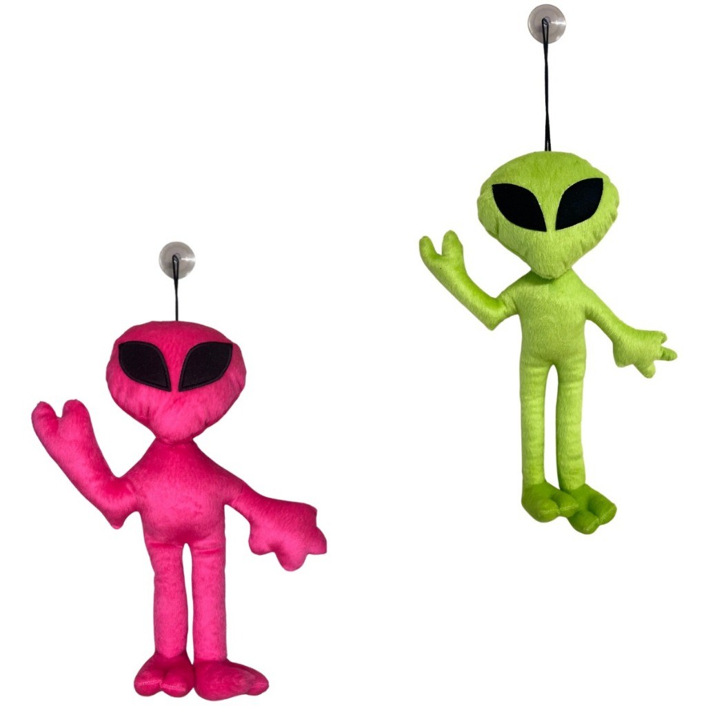 Kit 2 Alienígena ET de Pelúcia 40cm Com Ventosa